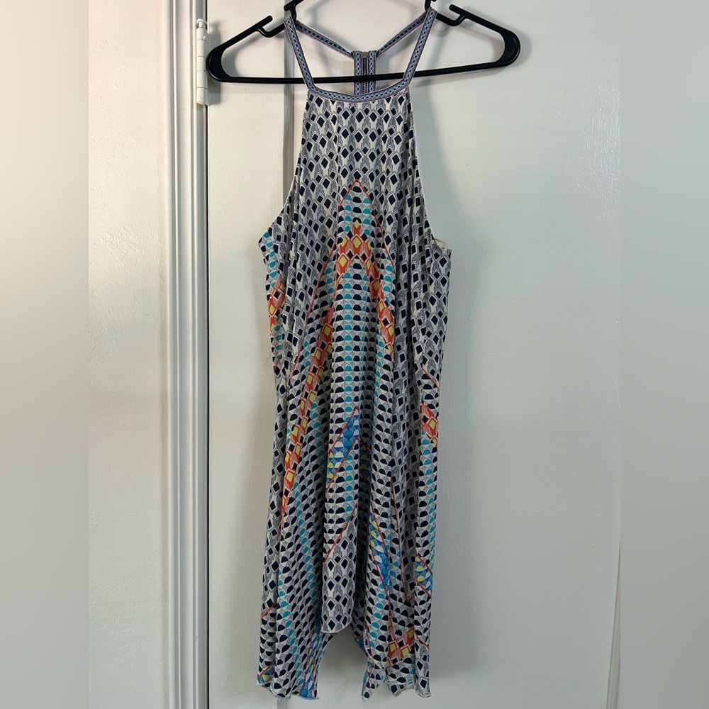 Colorful Geometric Patterned Dress